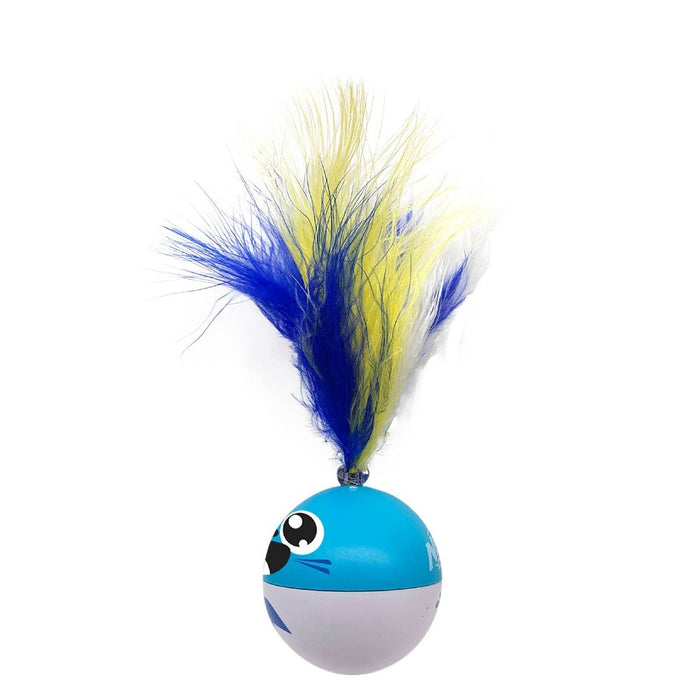 Nerf Cat 2" ABS Weighted Roller Ball Mouse with Bell Cat Toy