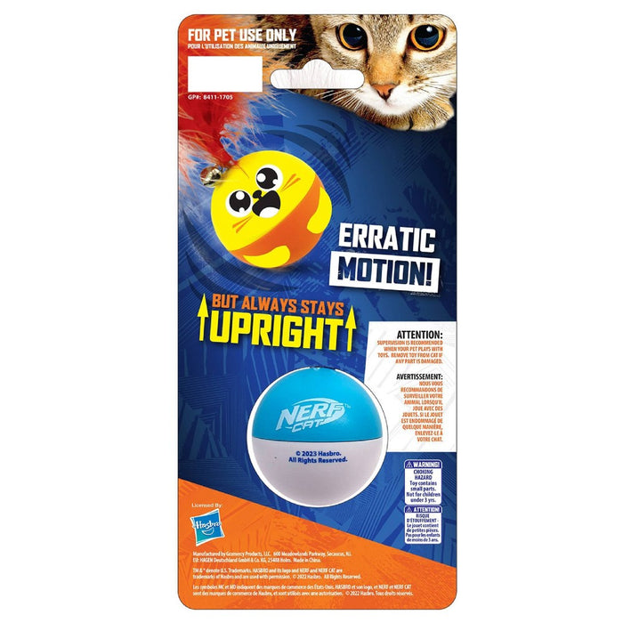 Nerf Cat 2" ABS Weighted Roller Ball Mouse with Bell Cat Toy