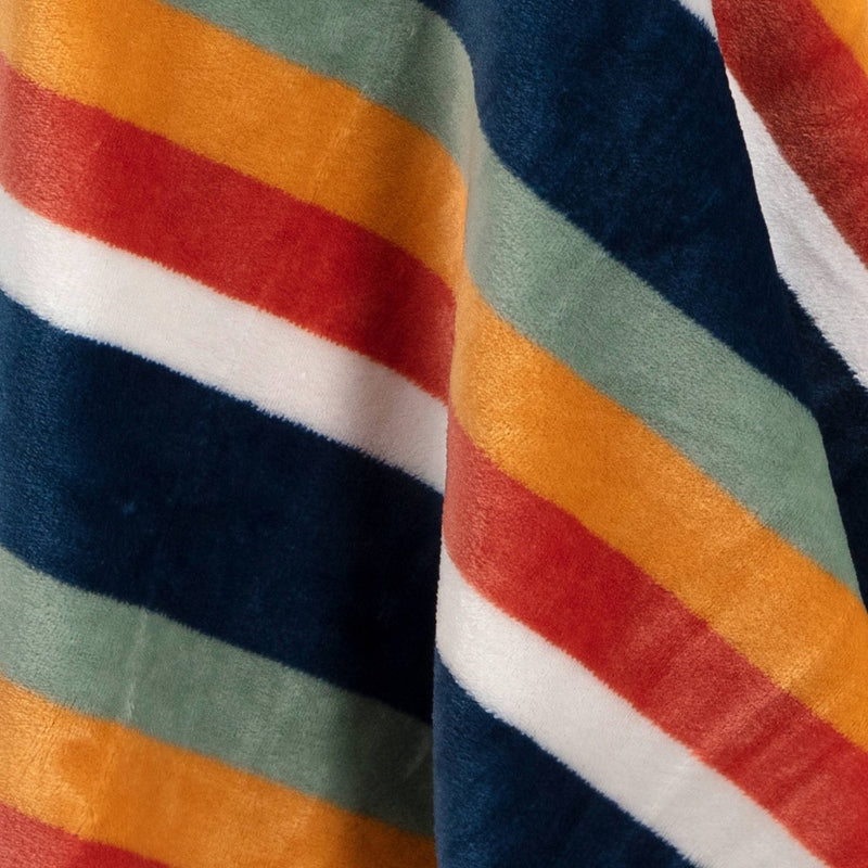 Vintage Striped Printed Plush Throw Blanket - Room Essentials: Cozy, Machine Washable, 50x70 inches