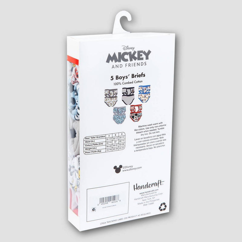 Boys' Mickey Mouse 5pk Briefs - 6