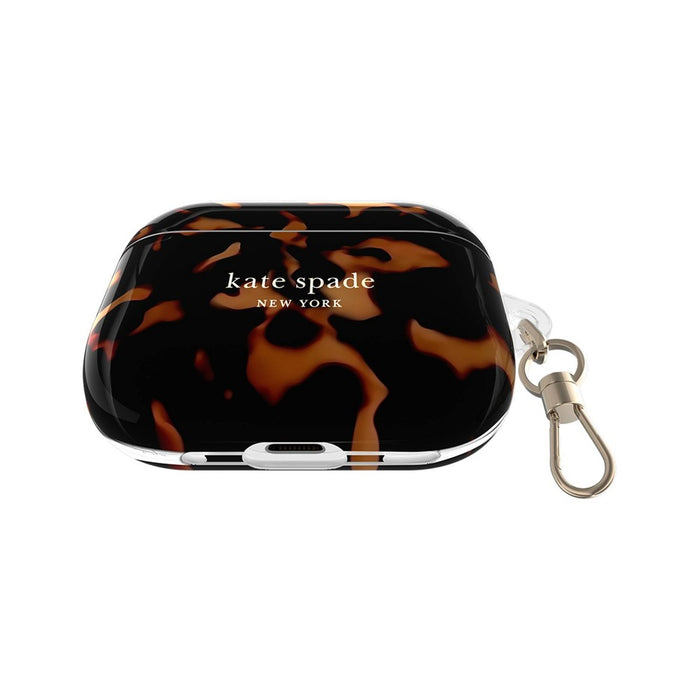 Kate Spade New York Apple AirPods Pro (2nd Generation) Protective Case - Transparent Tortoise/Black