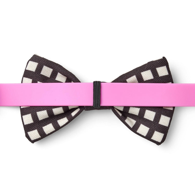 Dog and Cat Bowtie Set - Squares/Blue Twill - The Cuddle Collab with Zelda, Titus & Brave