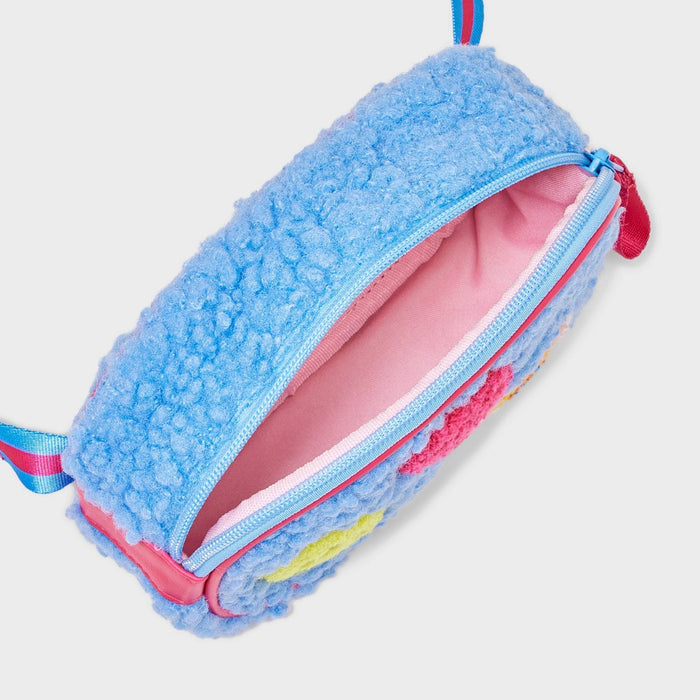 Girls' High Pile Fleece with Patches Fanny Pack - Cat & Jack Blue