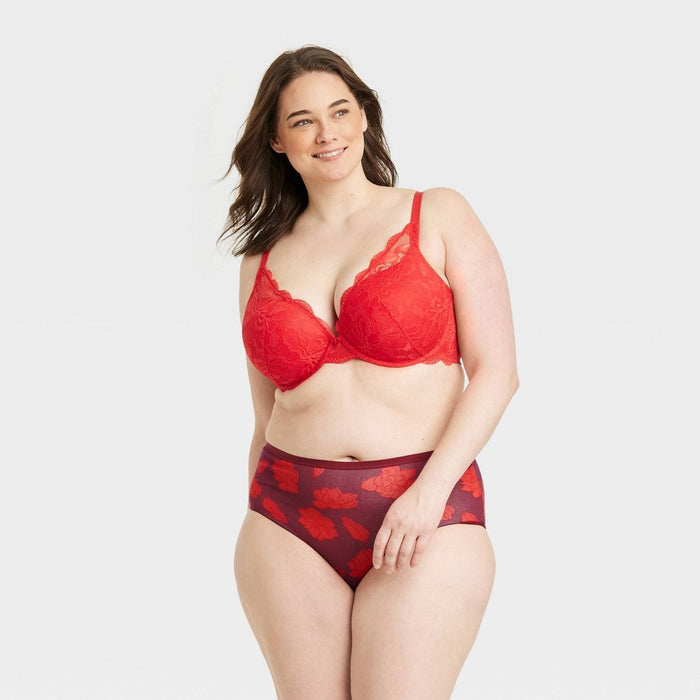 Women's 6pk Fashion Print Briefs - Auden Multi XXL