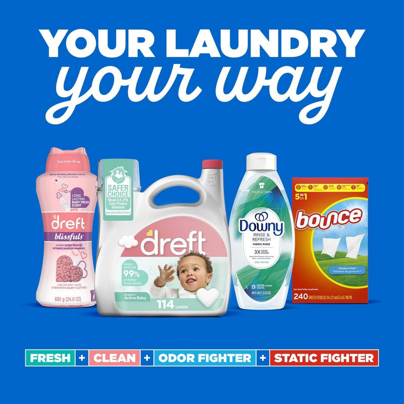 Dreft Stage 1: Newborn HE Compatible Hypoallergenic Baby Liquid Laundry Detergent - 105 fl oz