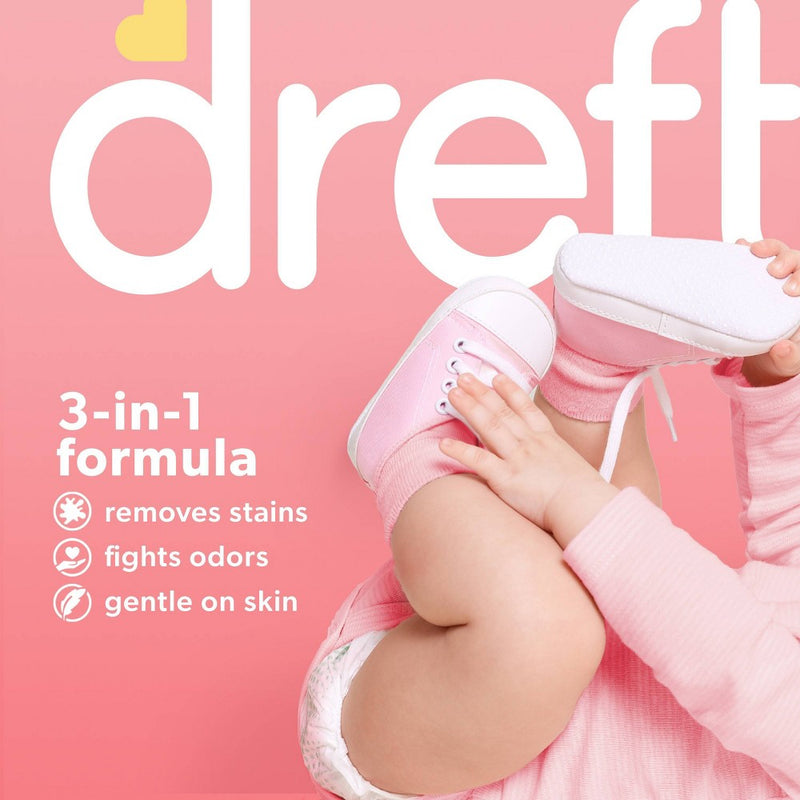 Dreft Stage 1: Newborn HE Compatible Hypoallergenic Baby Liquid Laundry Detergent - 105 fl oz