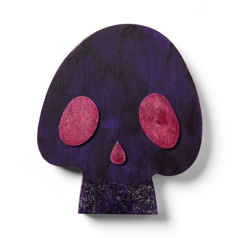 Freestanding Wood Base Skull - Mondo Llama