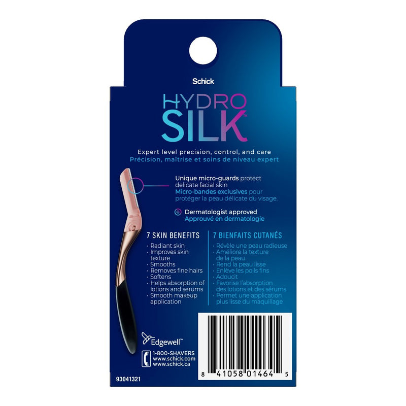 Schick Women's Hydro Silk Dermaplaning Wand Razor Blade Refills - Trial Size - 3ct