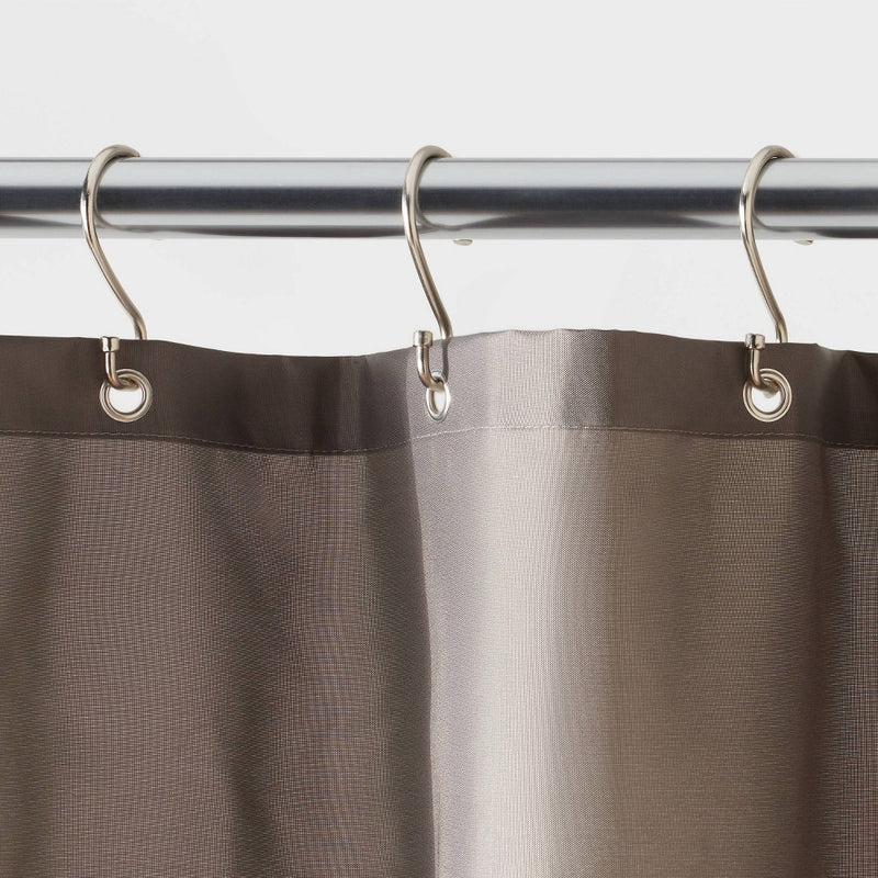 71"x71" RPET Fabric Mid Weight Shower Liner Gray - Threshold