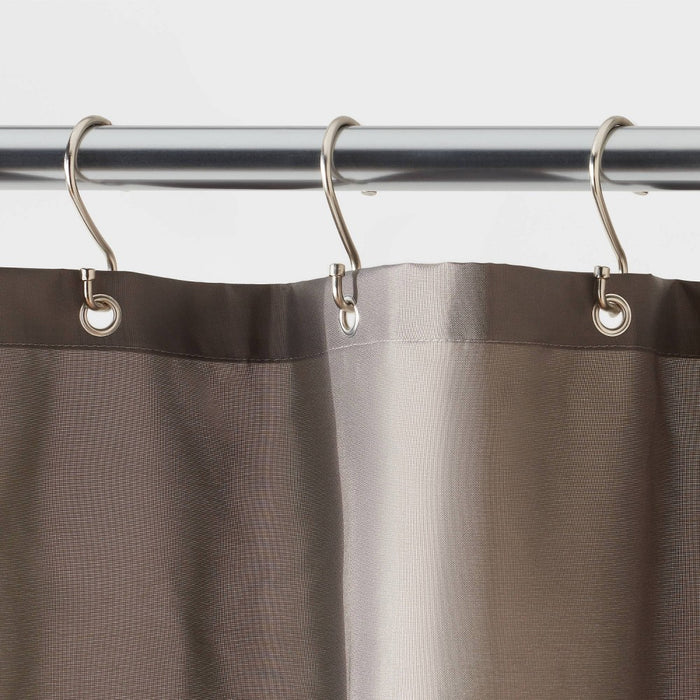 71"x71" RPET Fabric Mid Weight Shower Liner Gray - Threshold