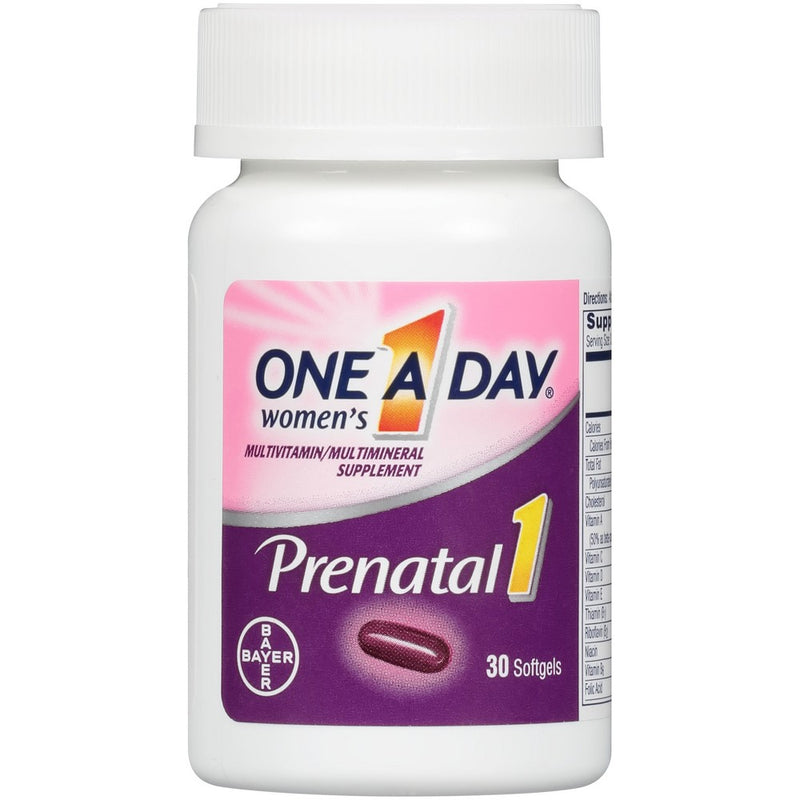 One A Day Women's Prenatal Vitamin 1 with DHA & Folic Acid Multivitamin Softgels - 30ct