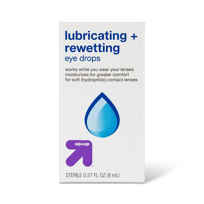 Lubricating and Rewetting Eye Drops .27oz - up&up