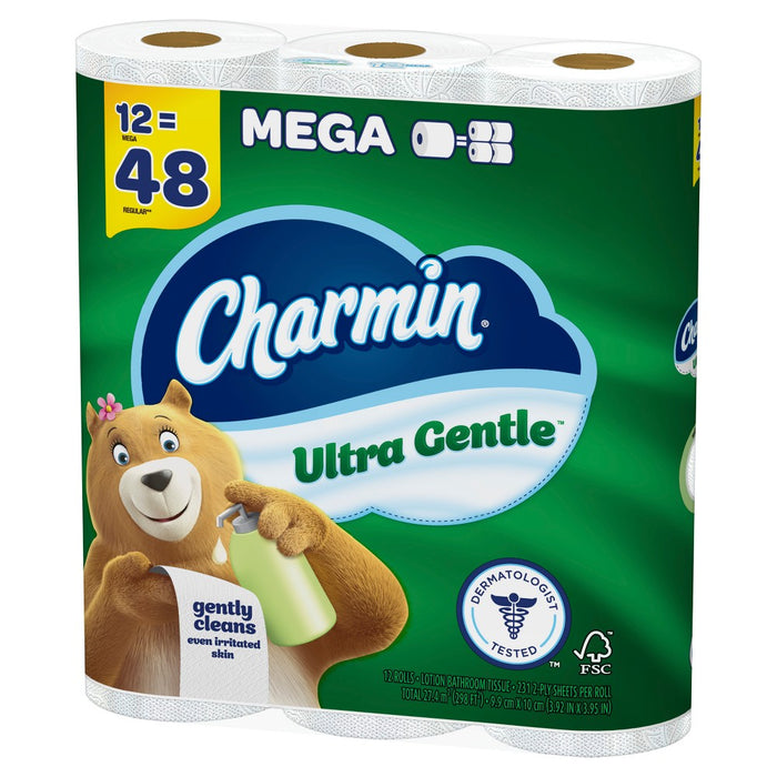 Charmin Ultra Gentle Toilet Paper - 12 Mega Rolls