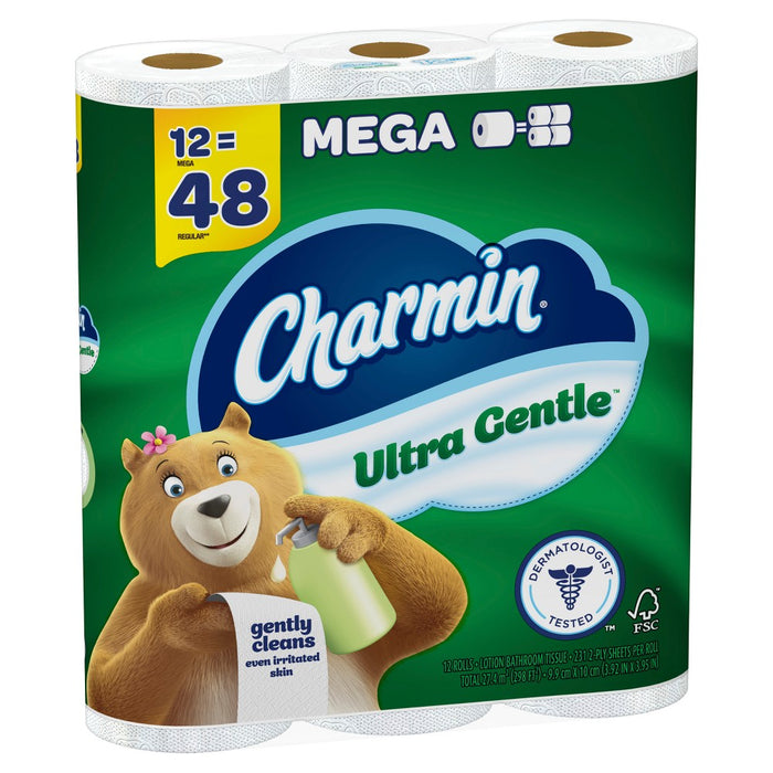 Charmin Ultra Gentle Toilet Paper - 12 Mega Rolls