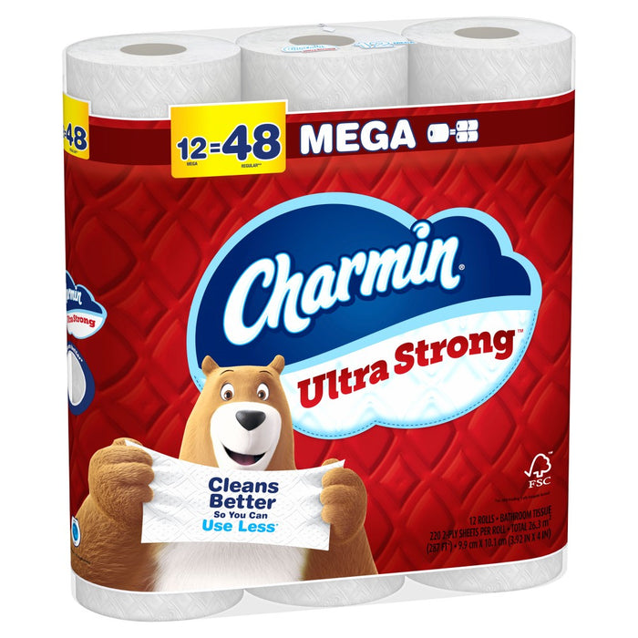Charmin Ultra Strong Toilet Paper - 12 Mega Rolls