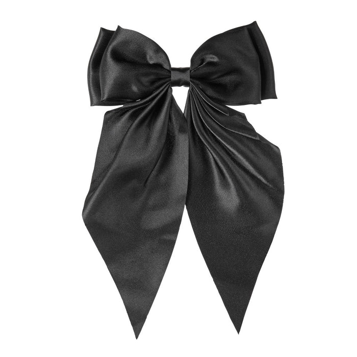 scunci Elite Large Bow Barrette Hair Clip - Black