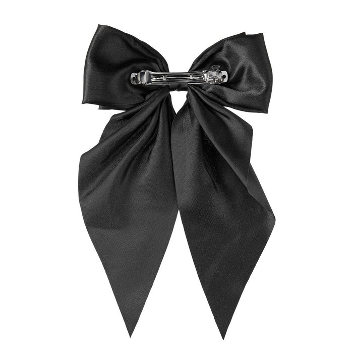 scunci Elite Large Bow Barrette Hair Clip - Black