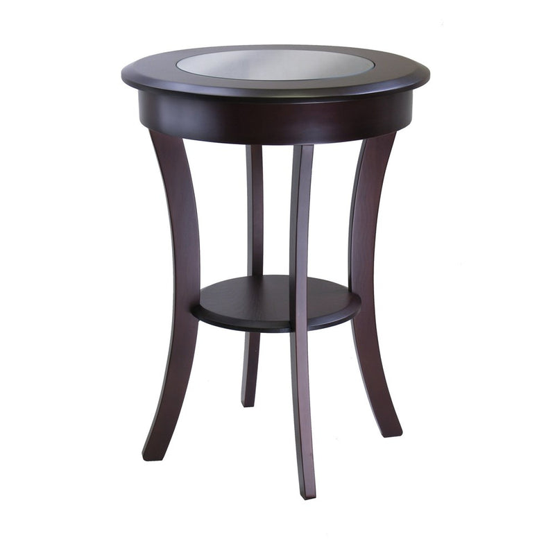 Winsome Cassie Accent Table, Cappuccino 20 Inches (LOCAL PICKUP ONLY)