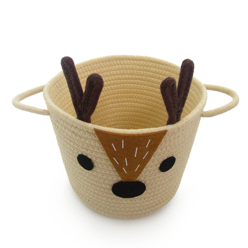 Winter Themed Woven Basket Deer - Bullseye's Playground