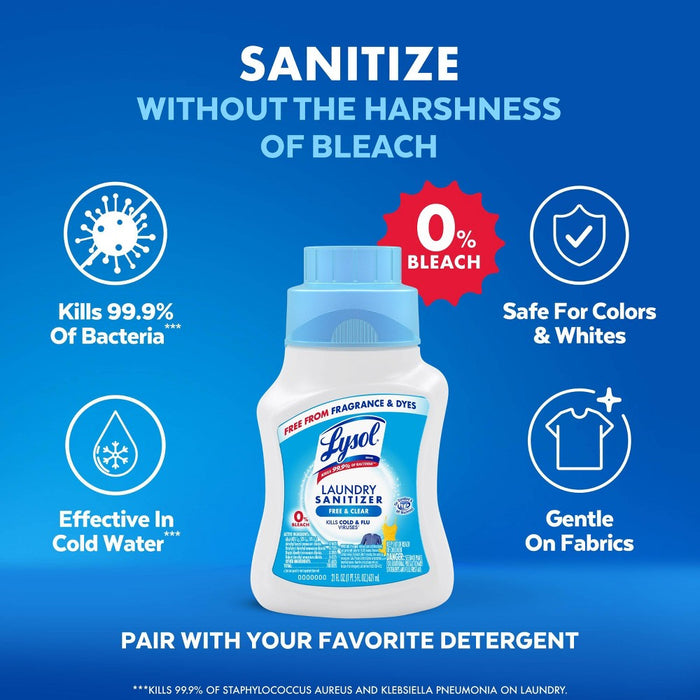 Lysol Free & Clear Laundry Sanitizer - 21 fl oz