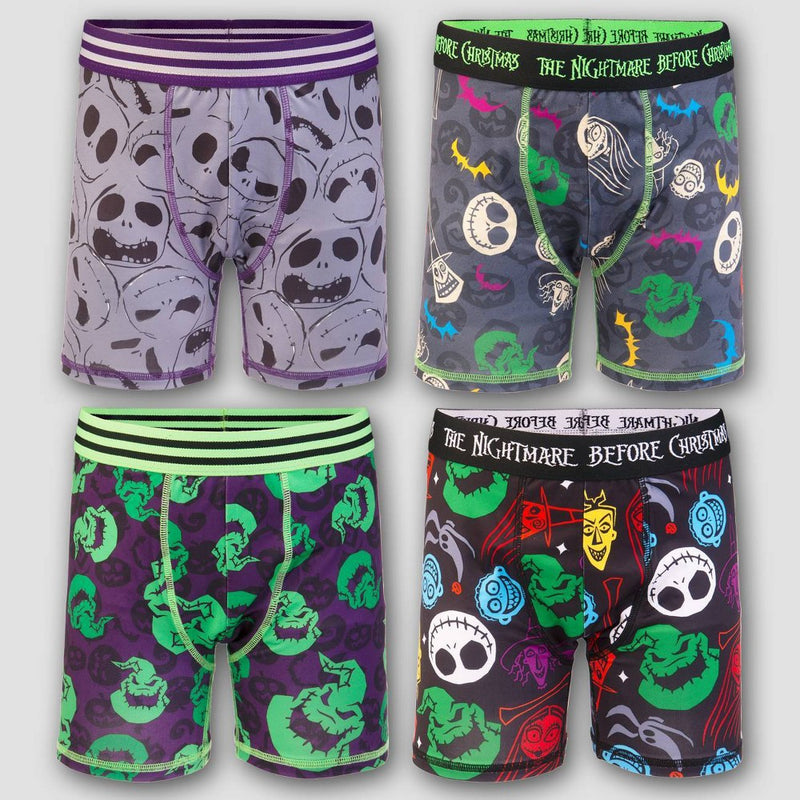 Boys' The Nightmare Before Christmas 4pk Boxer Briefs - 4