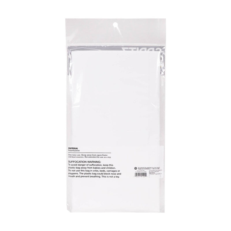 White Plastic Table Cloth - Spritz