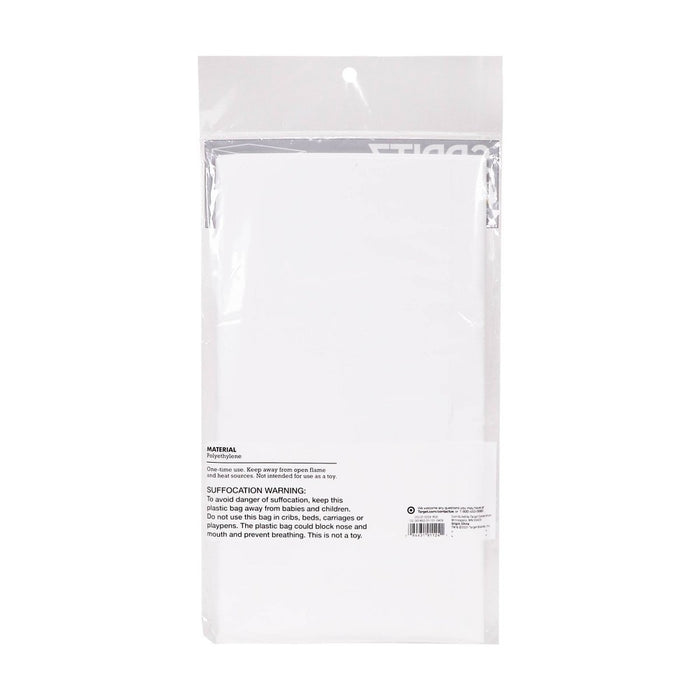 White Plastic Table Cloth - Spritz
