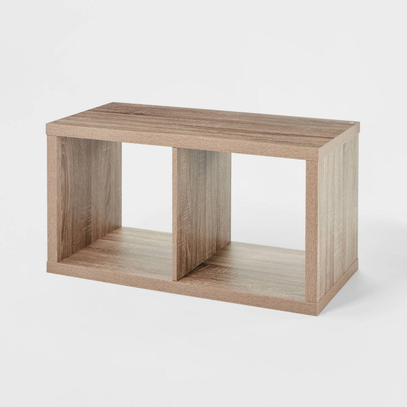 2 Cube Organizer Weathered Gray - Brightroom (LOCAL PICKUP ONLY)