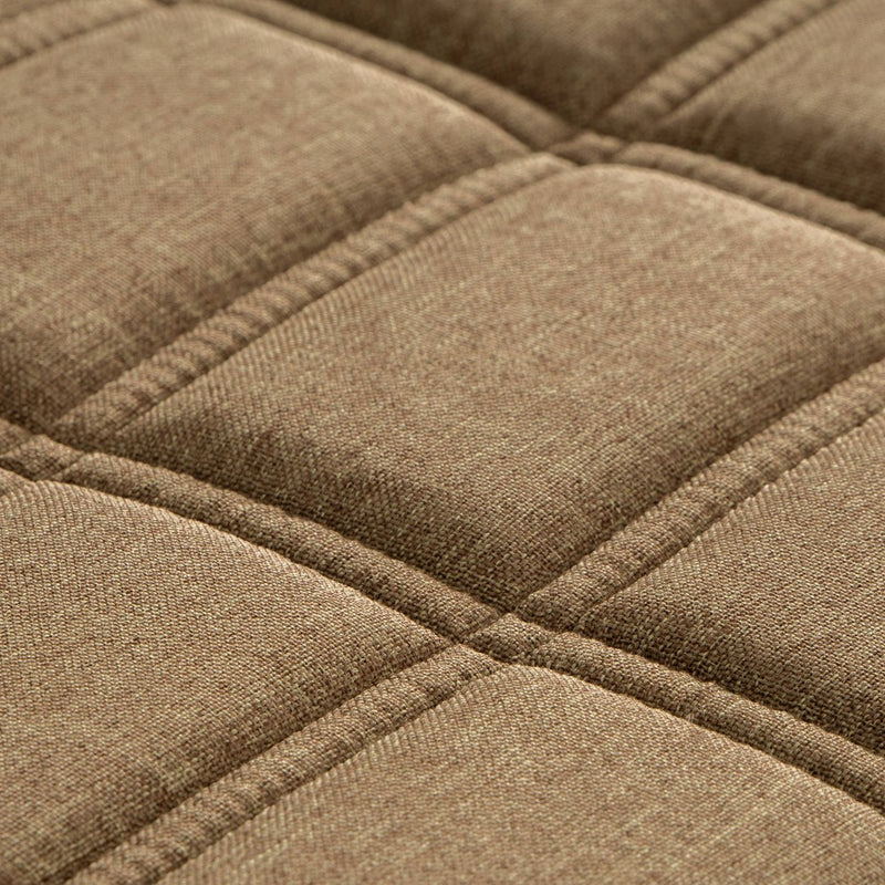 California Fabric Tufted Bench Beige - CorLiving (LOCAL PICKUP ONLY)