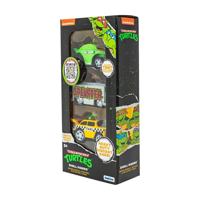 Teenage Mutant Ninja Turtles Diecast Vehicles Michelangelo, Raphael, Splinter - 3pk