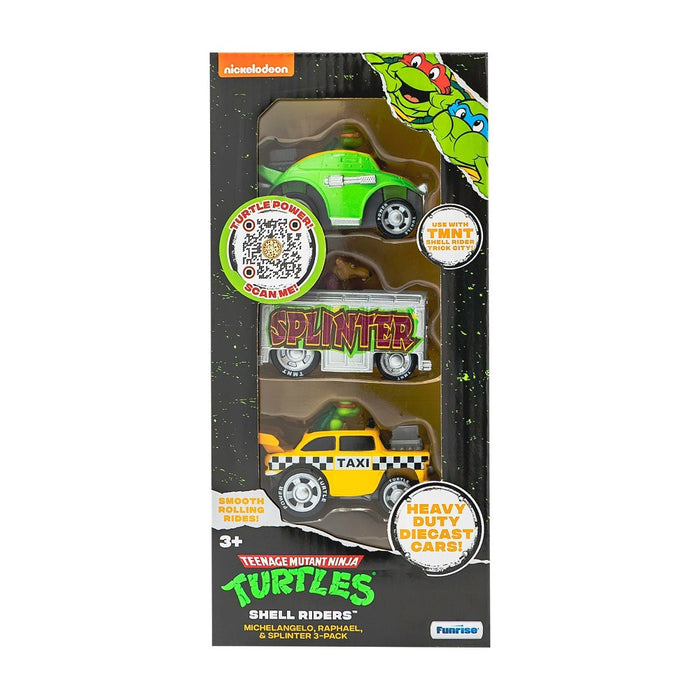 Teenage Mutant Ninja Turtles Diecast Vehicles Michelangelo, Raphael, Splinter - 3pk