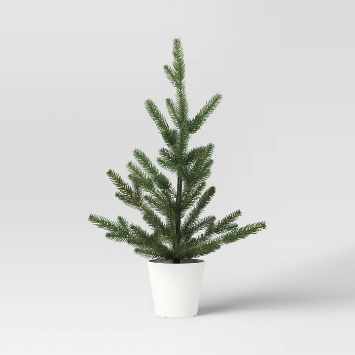 21" Potted Indexed Pine Mini Artificial Christmas Tree - Wondershop