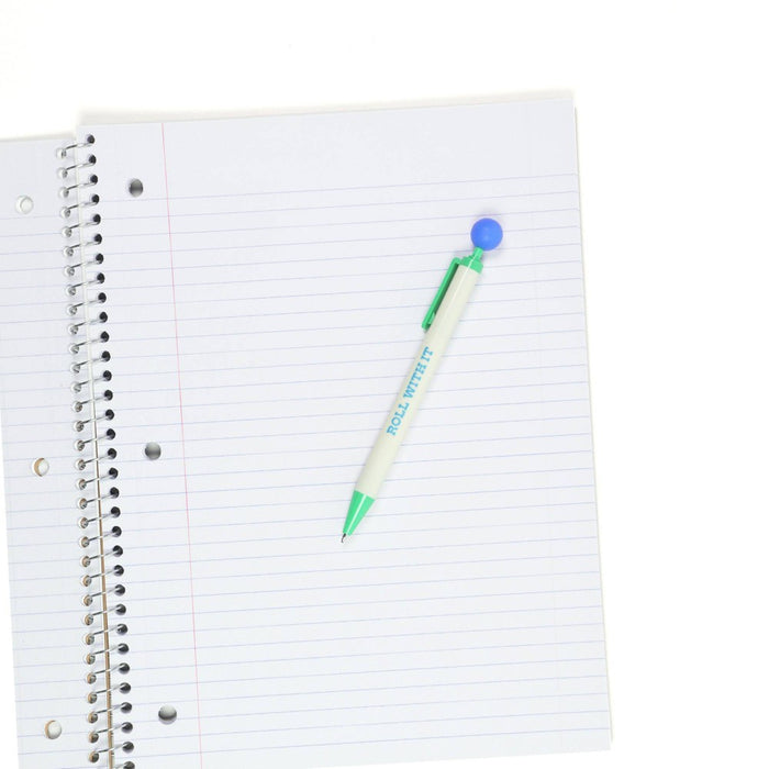 Yoobi Evolve 1 Subject Notebooks 8"x10.5" College Ruled Lime Green Daisy