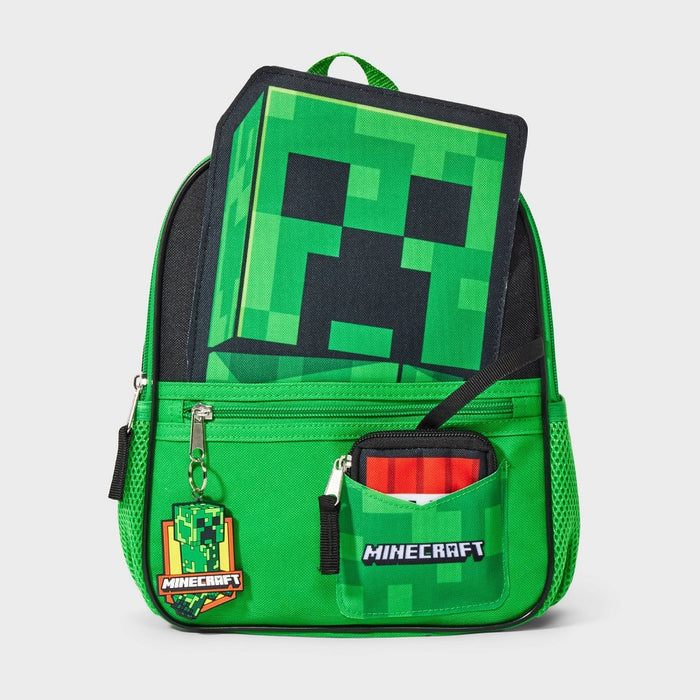 Kids' Minecraft Creeper 12" Backpack - Green