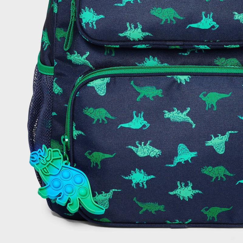 Kids' 16 Dinos Two Pocket Backpack - Cat & Jack Blue"