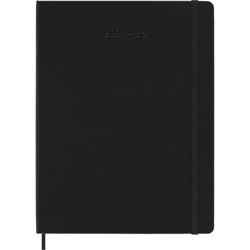 Moleskine 2024-25 XL Weekly Planner 9.84"x7.59" Hardcover Black