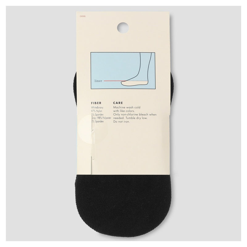 Girls' 3pk Liner Solid Socks - Cat & Jack Colors May Vary L