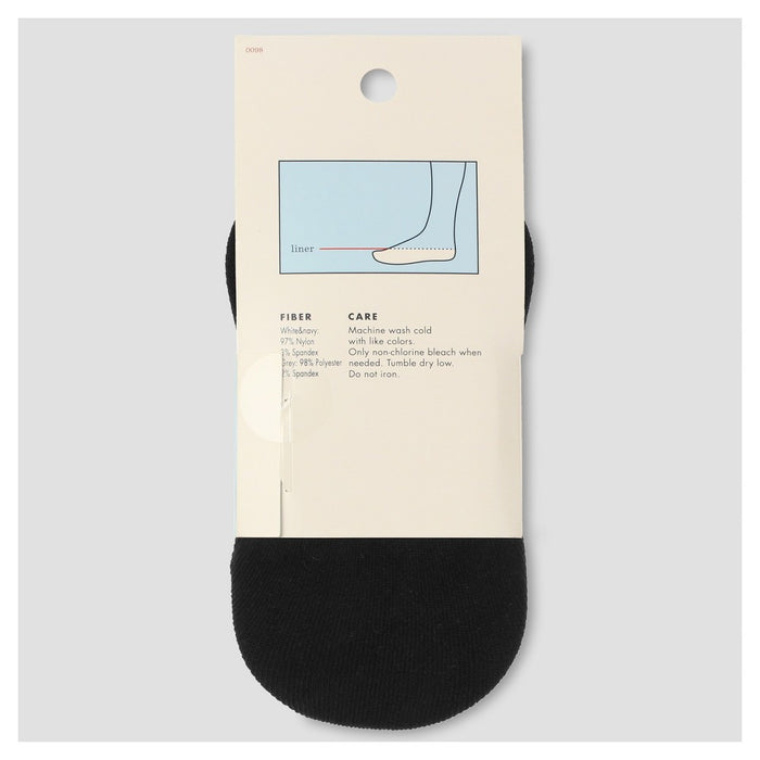 Girls' 3pk Liner Solid Socks - Cat & Jack Colors May Vary L