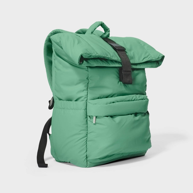 Puffer 16" Backpack Green - Open Story?
