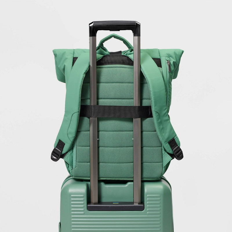 Puffer 16" Backpack Green - Open Story?