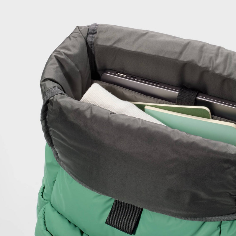 Puffer 16" Backpack Green - Open Story?