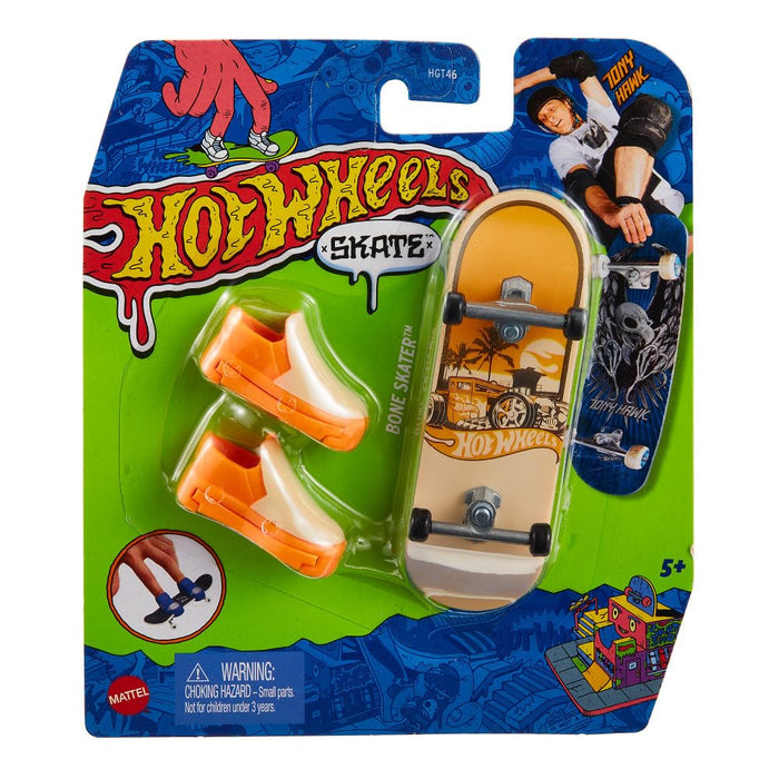 Hot Wheels 2022 Skate Tony Hawk Bone Skater Fingerboard With Shoes