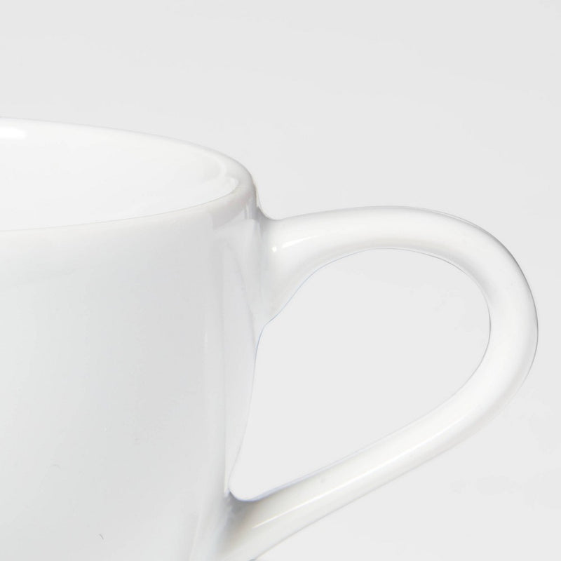 3.4oz Porcelain Espresso Cup with Saucer White - Threshold