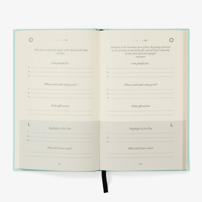 Intelligent Change 262 Sheet Guided Journal 8.7"x5.1" The Five Minute Journal Mint