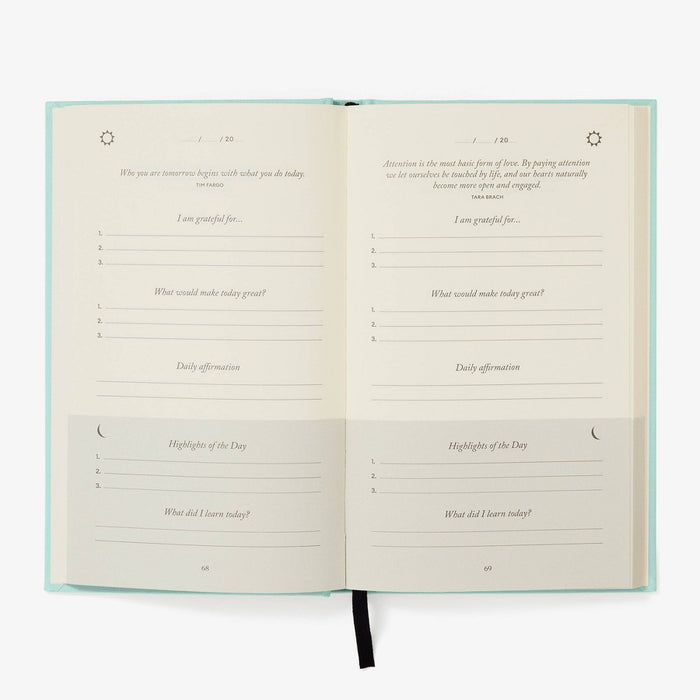 Intelligent Change 262 Sheet Guided Journal 8.7"x5.1" The Five Minute Journal Mint