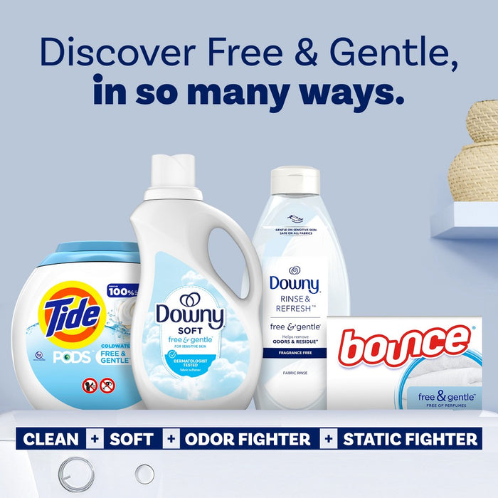 Downy Free & Gentle Liquid Fabric Softener - 100 fl oz