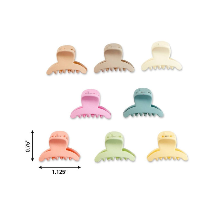 scunci Kids Mini Claw Clips - Matte Pastels - 8pcs