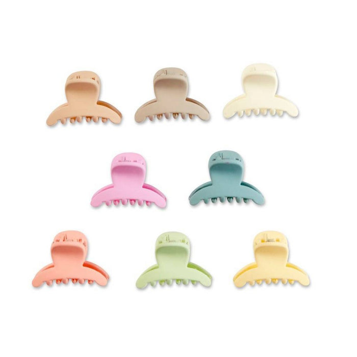 scunci Kids Mini Claw Clips - Matte Pastels - 8pcs
