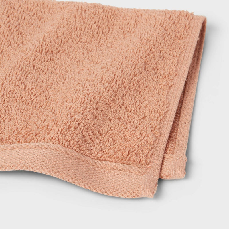 8pk Antimicrobial Washcloth Set Copper - Room Essentials: Midweight Cotton Terry, Machine Washable, Oeko-Tex Certified
