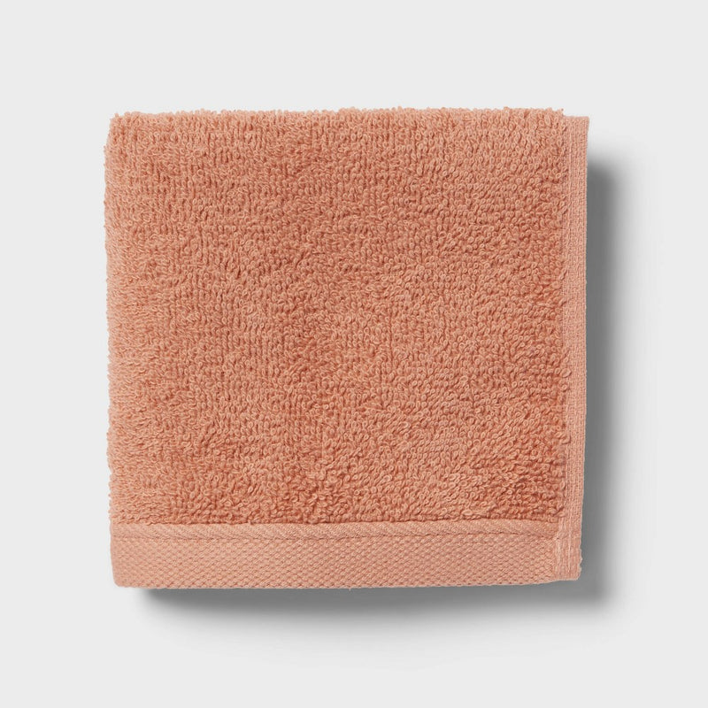 8pk Antimicrobial Washcloth Set Copper - Room Essentials: Midweight Cotton Terry, Machine Washable, Oeko-Tex Certified